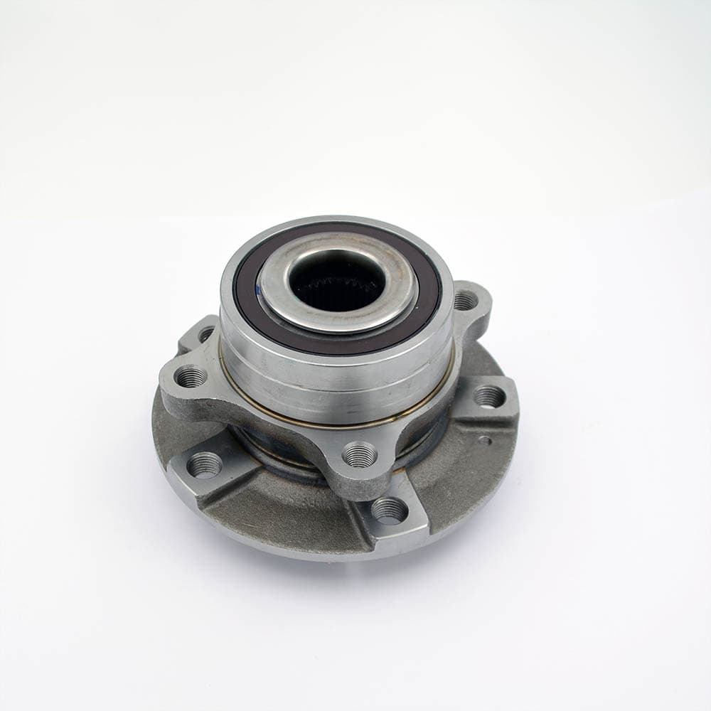 Front hub and bearing assembly
