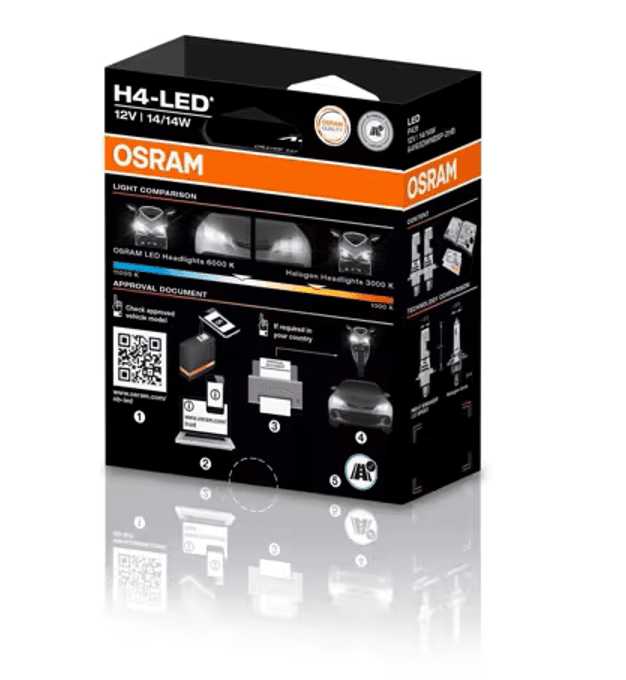 Lyspære, H4 Night Breaker SPEED LED