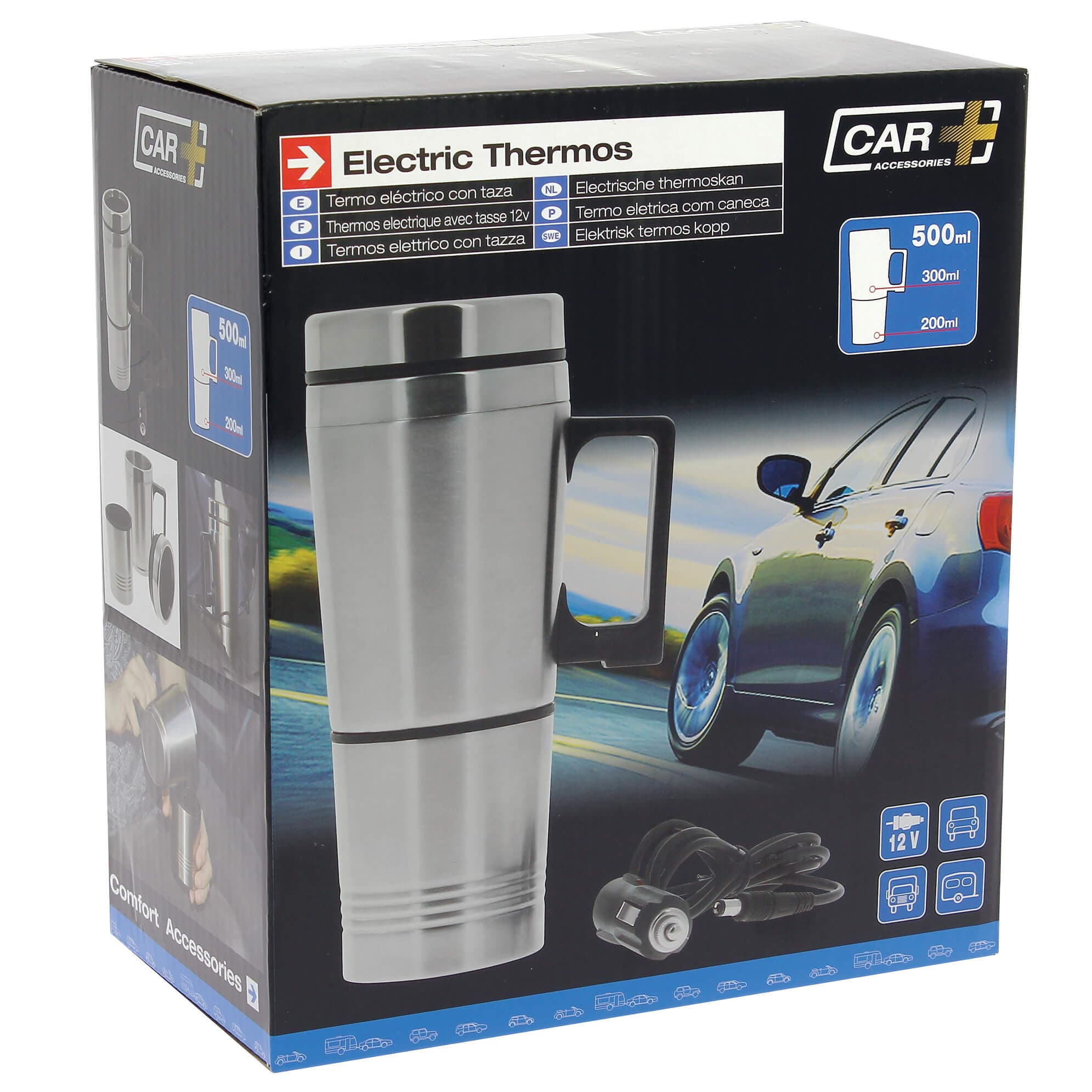 ELECTRIC THERMOS AND COFFEE MUG 12V