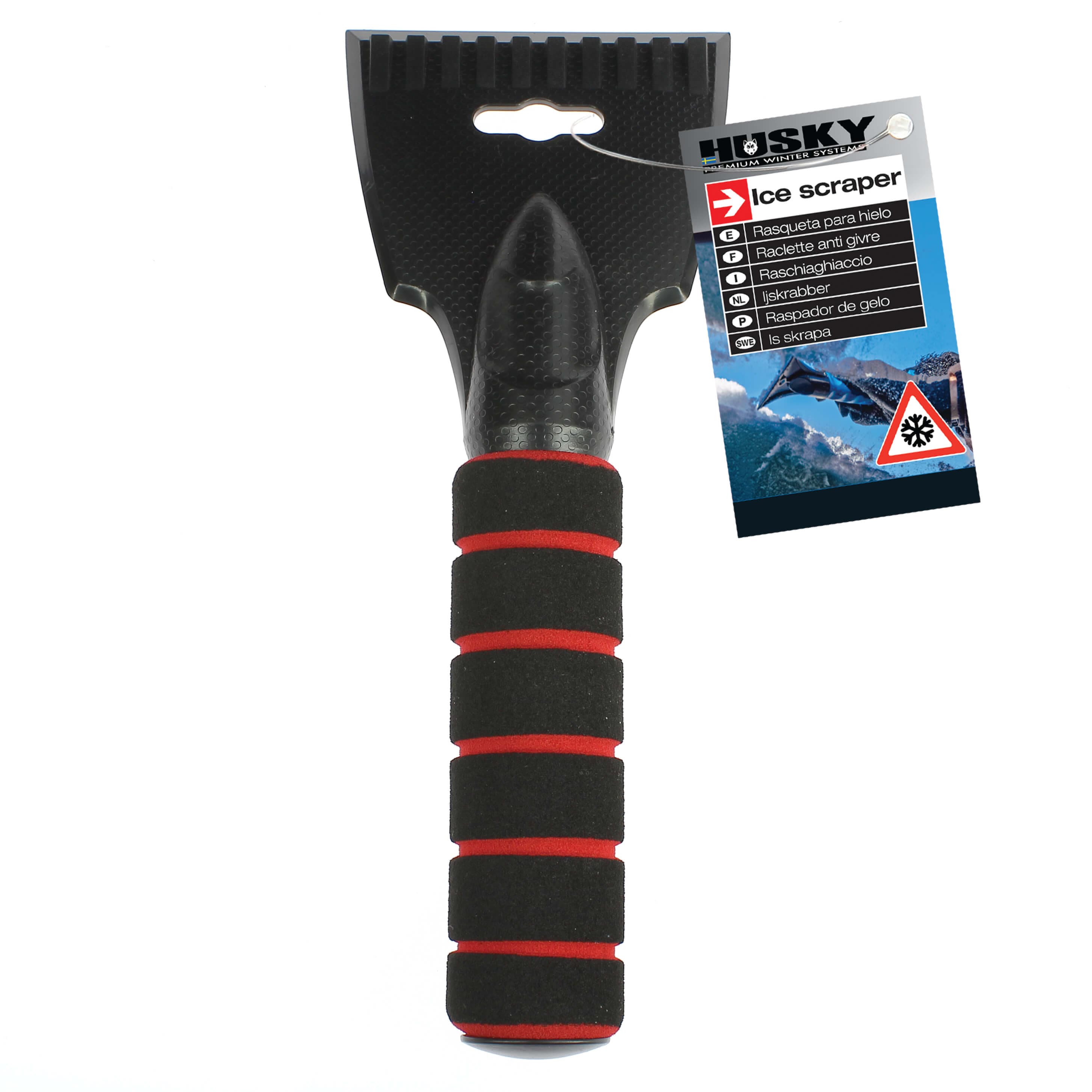ICE SCRAPER RED ERGONOMIC 23CM