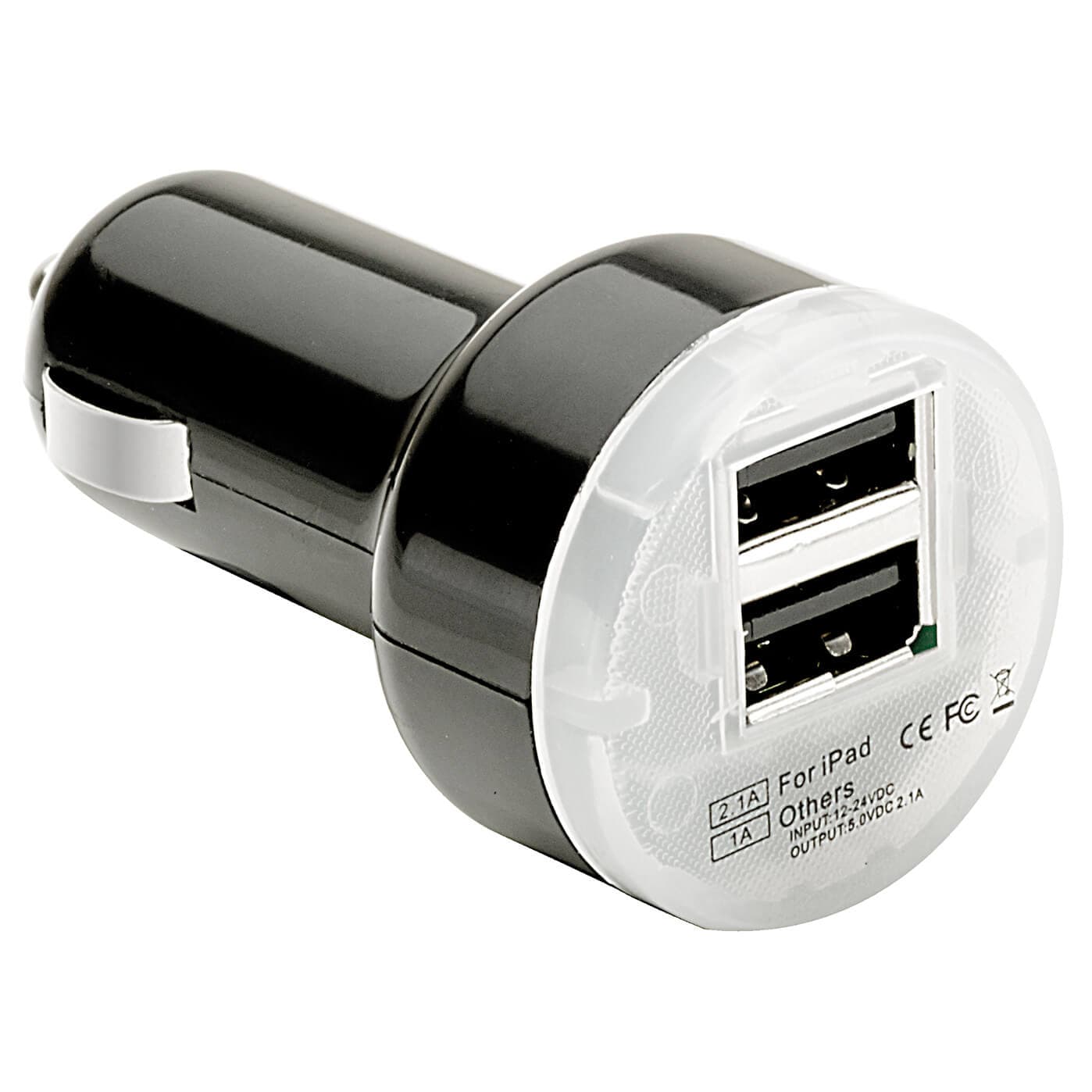 12 V USB charger, Black
