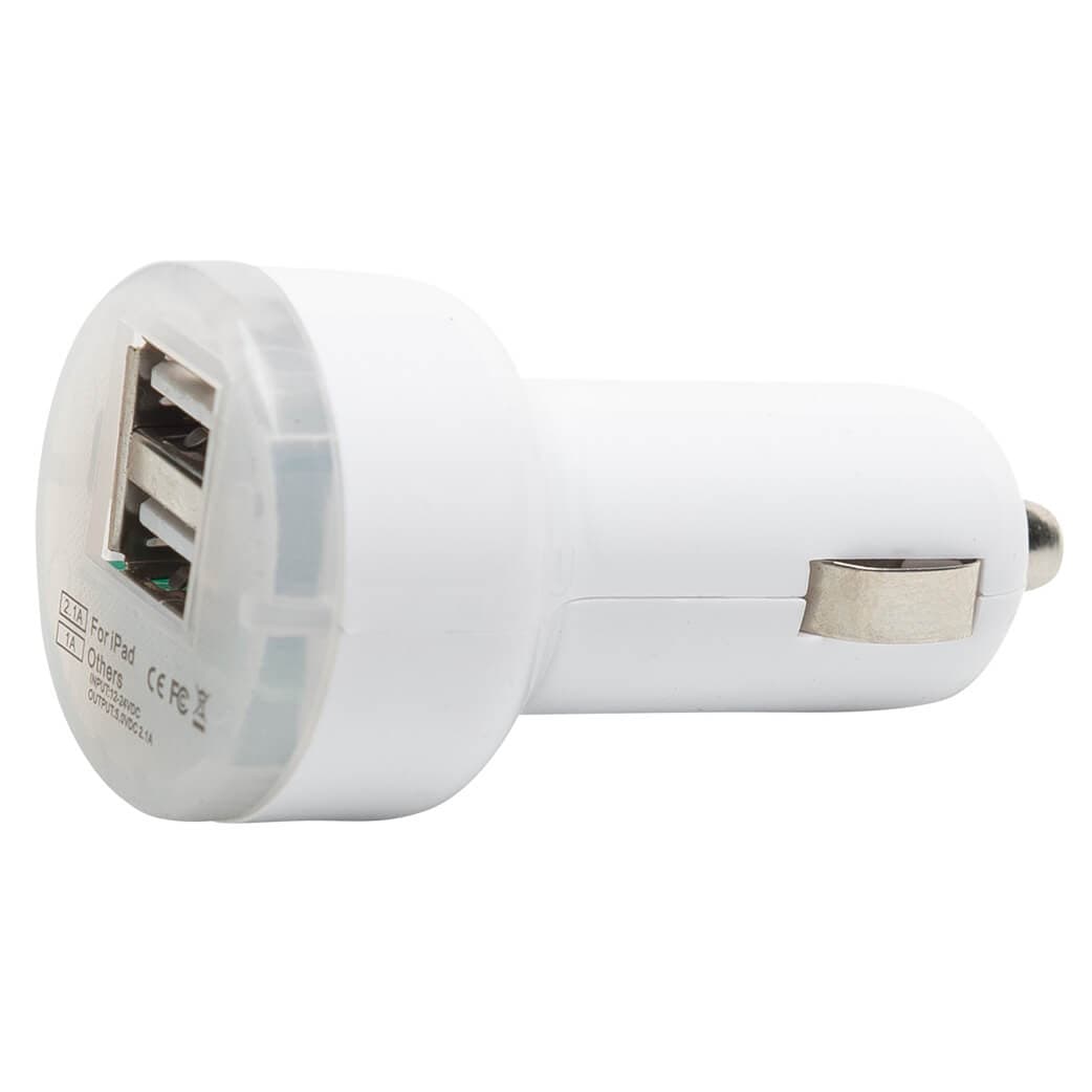 12 V USB charger, White