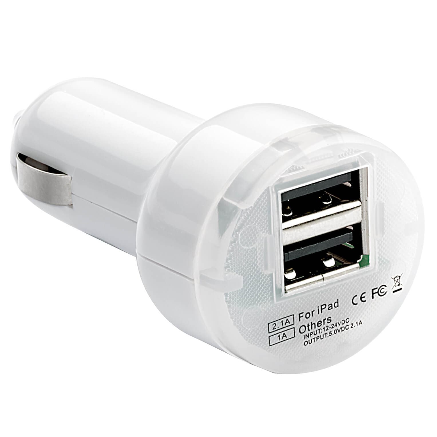 12 V USB charger, White