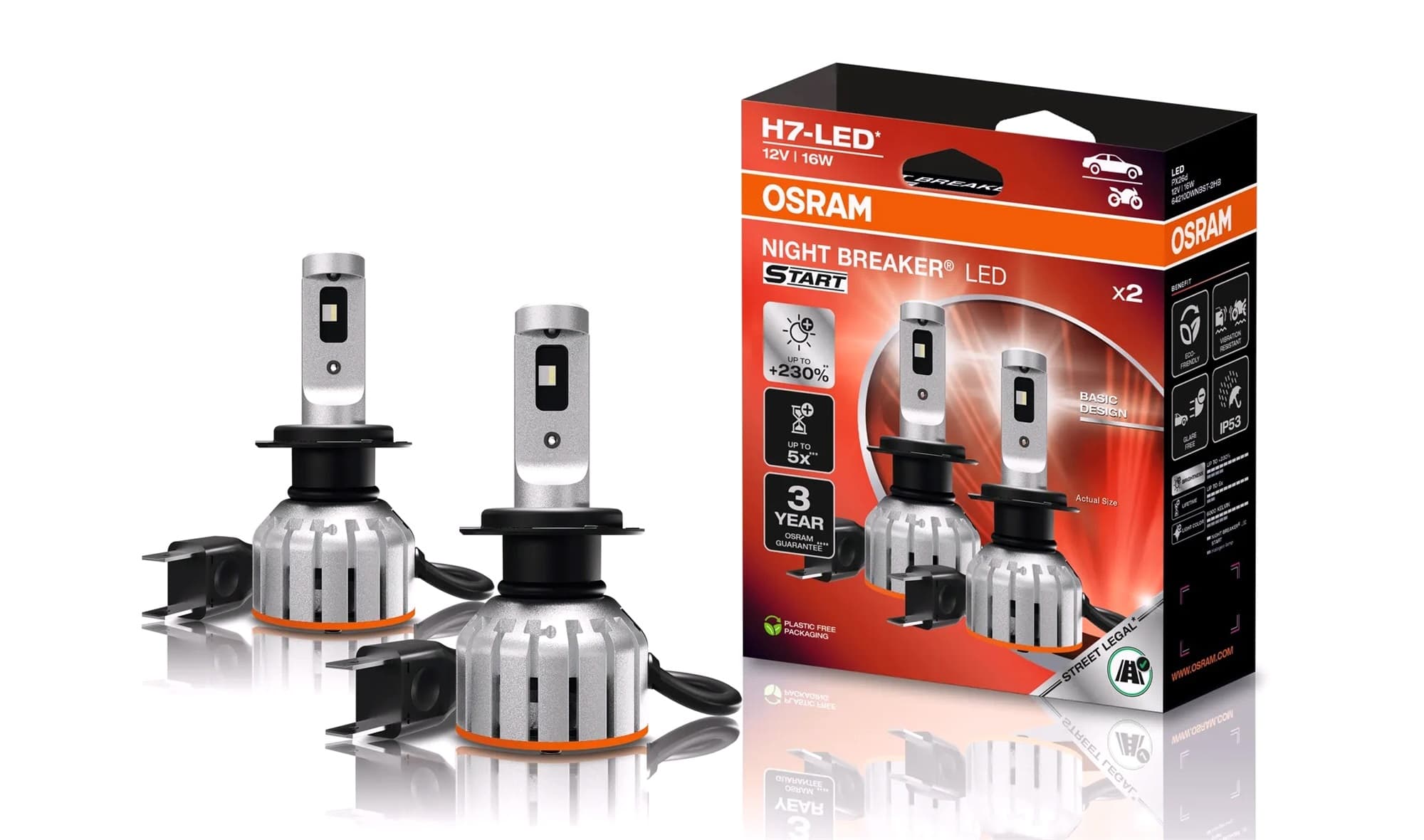 OSRAM Night Breaker H7-LED 2pk