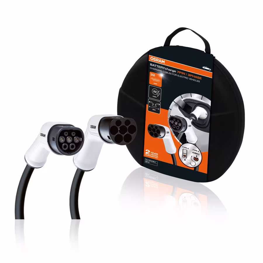 BATTERYcharge 7PIN, 3PHASE, 32 AMP, 22kWh, Type2 to Type2