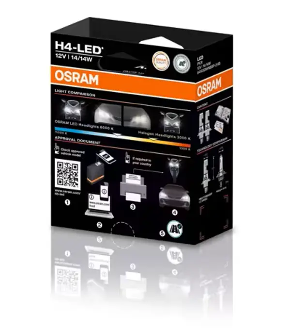 Lyspære, H4 Night Breaker SPEED LED 450